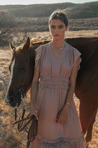 Willa Ruffle Dress in Lavender - böhme | Böhme US