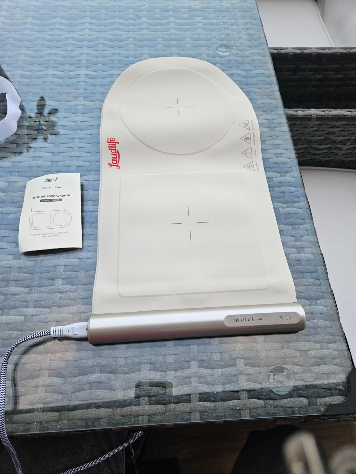 Electric Warming Tray with Adjustable Temperature, Laudlife Foldable Food Warmer for Parties Feat... | Amazon (US)