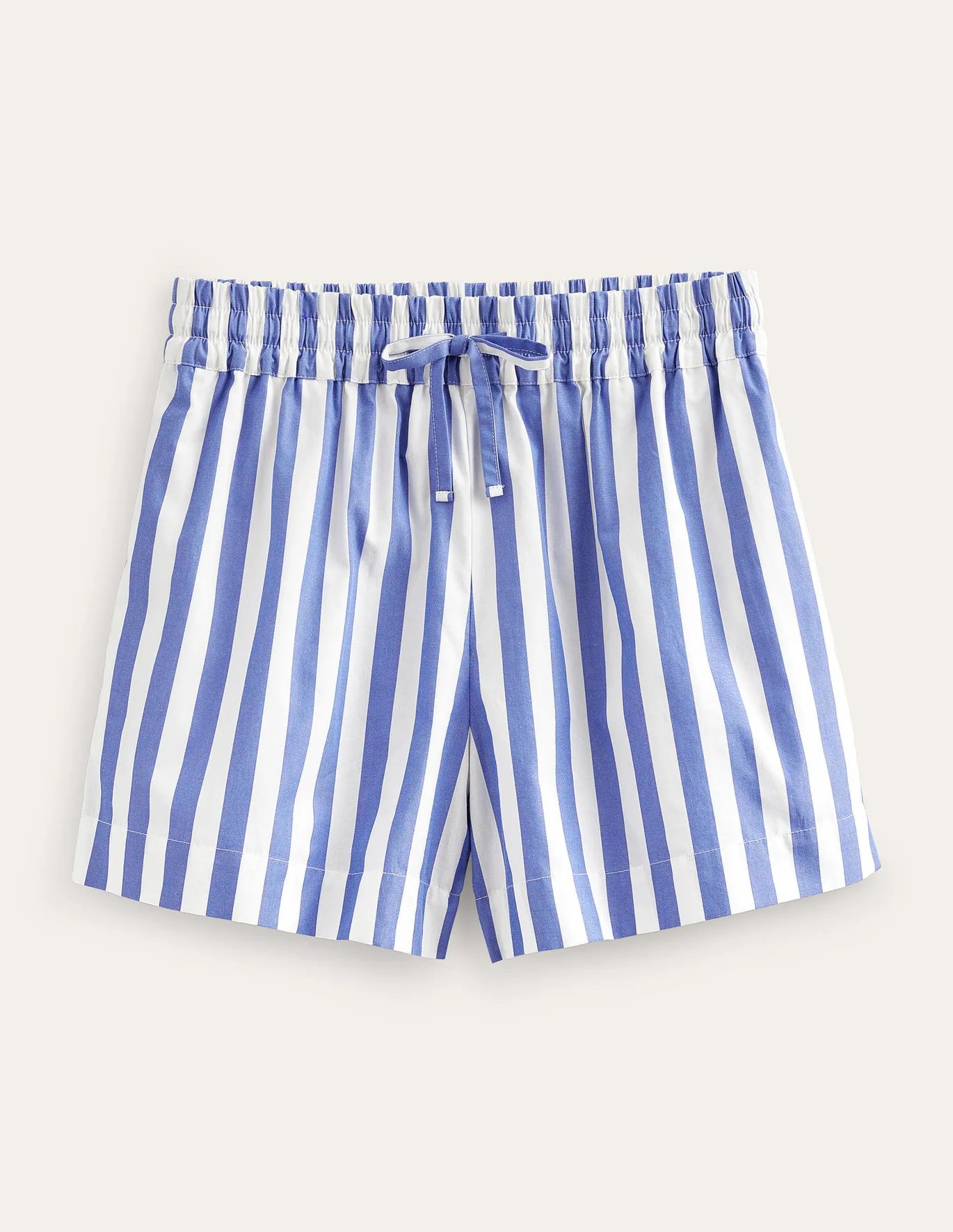 Cotton Pull-on Shorts - Blue Stripe | Boden (US)