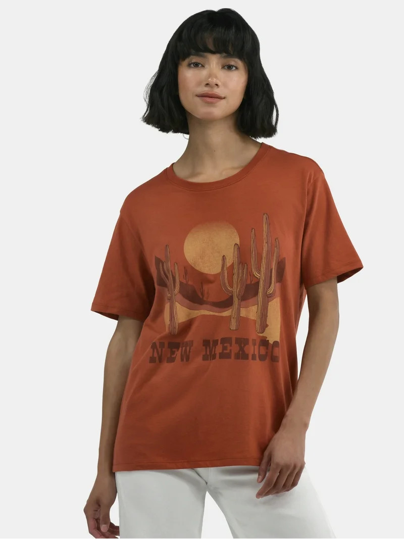 Time and Tru New Mexico Women's Graphic Tee, Sizes XS-XXXL | Walmart (US)