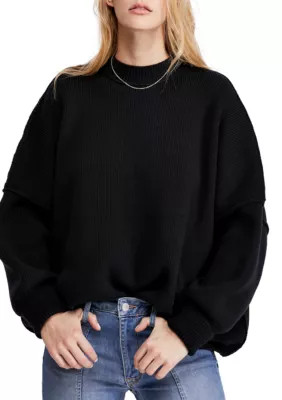 Free People Women's Easy Street Tunic, Black, Large | Belk