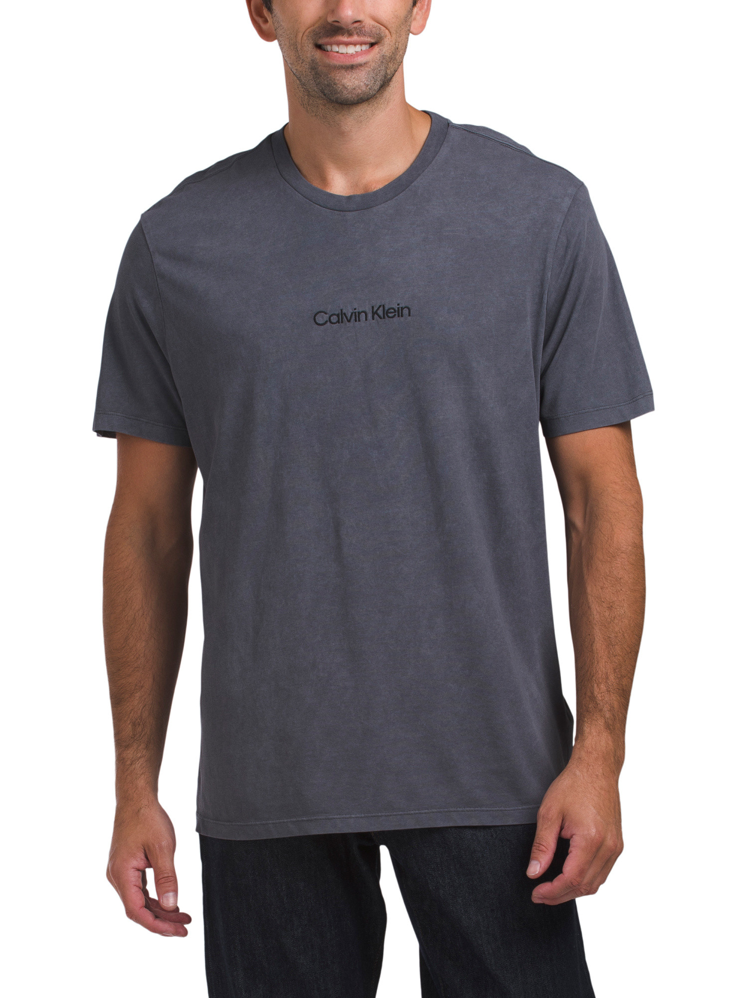 Short Sleeve Garment Washed Chest Logo Tee | TJ Maxx