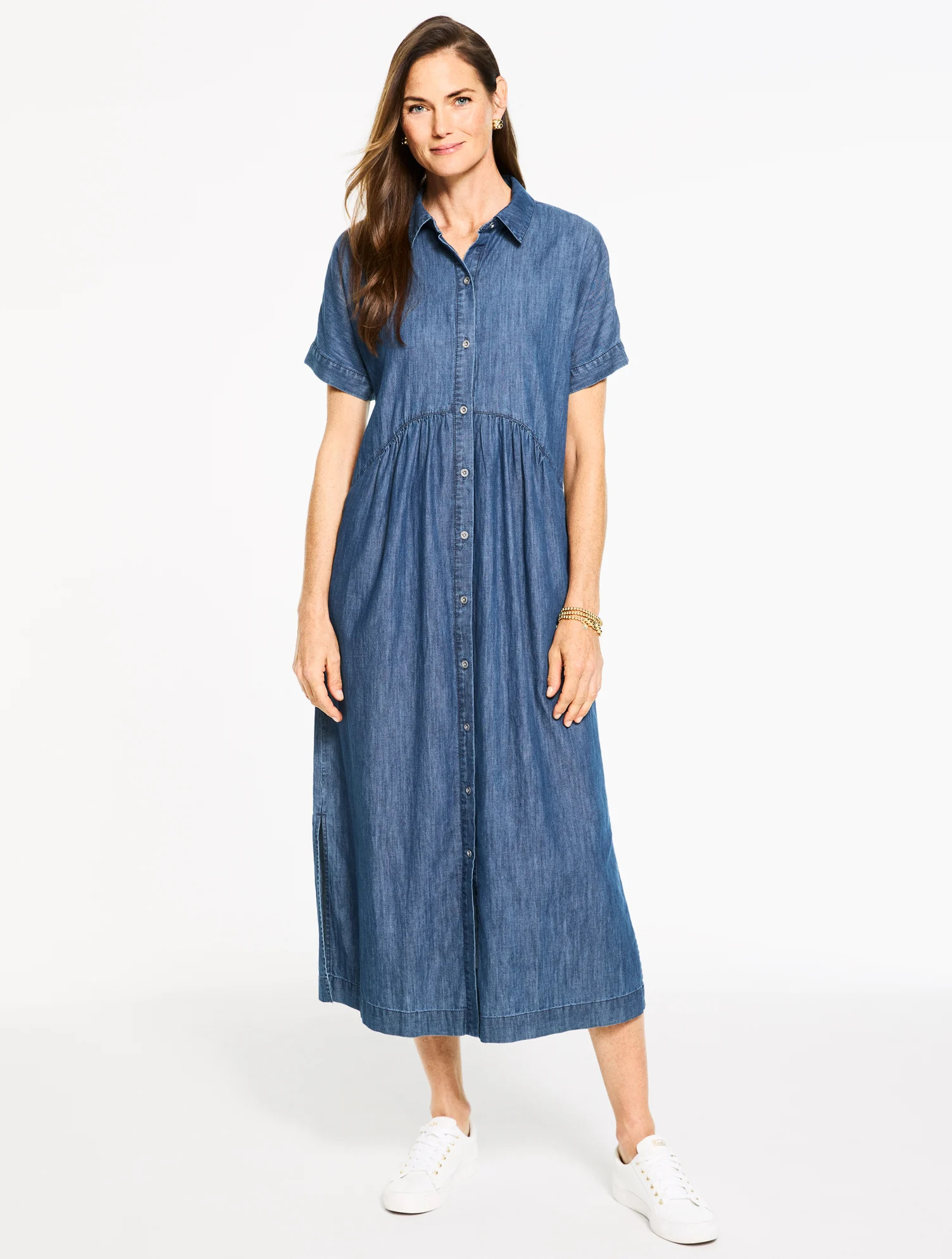 Sleeveless Linen Shirtdress | Talbots