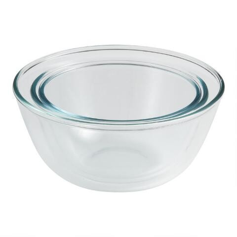Borosilicate Glass Nesting Mixing Bowls 3 Pack | World Market
