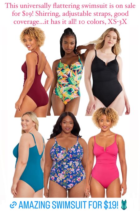 Walmart swimsuit on sale under $20! Comes in 10 colors, XS-3X! Amazing coverage, so flattering, adjustable straps.
........
Walmart sale Walmart finds Walmart swimsuit plus size swimsuit swimsuit under $20 Walmart new arrivals Ruched swimsuit swimsuit with shirring full coverage swimsuit mom swimsuit one piece swimsuit adjustable swimsuit floral swimsuit pink swimsuit black swimsuit flattering swimsuit summer trends summer outfit spring outfit resort wear comfortable swimsuit 

#LTKswim #LTKover40 #LTKplussize