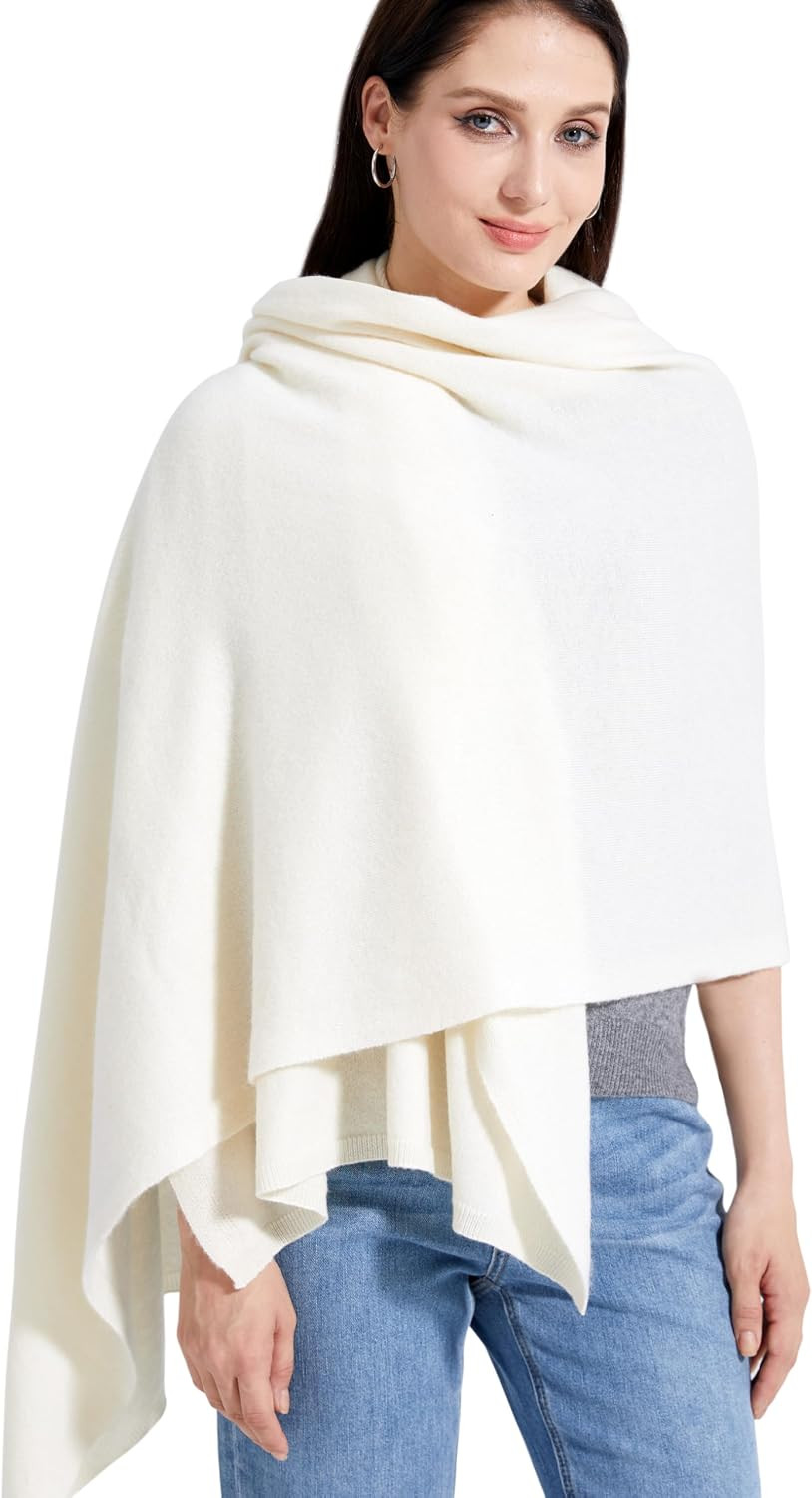 Soft Cashmere Blend Wrap Chic Scarf Stole for Women Wayfarer Travel Extra Large 87"x28" | Amazon (US)