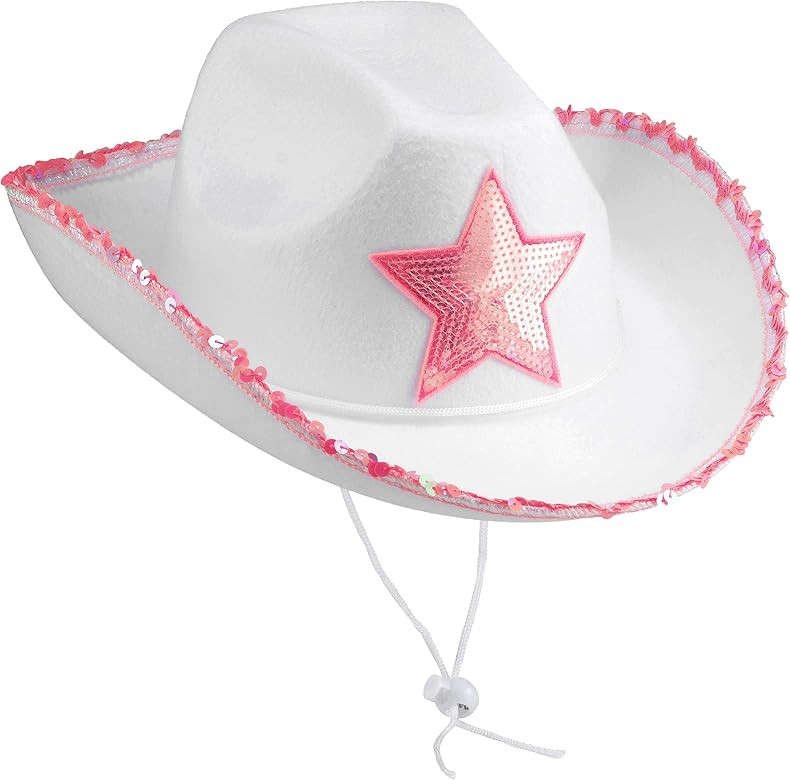 Bedwina Cowgirl Hat - Felt Cowboy Hat Adult Size Fits Most Women & Girls, for Bachelorette, Play ... | Amazon (US)