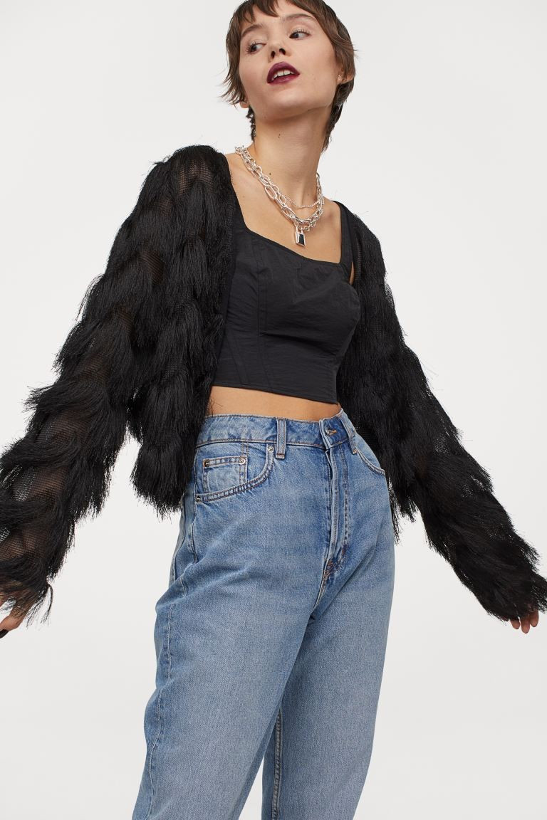 Fringe-covered Cardigan | H&M (US + CA)