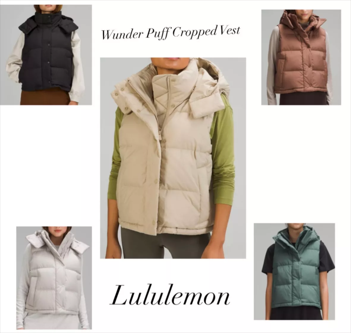 Wunder Puff Cropped Vest curated on LTK