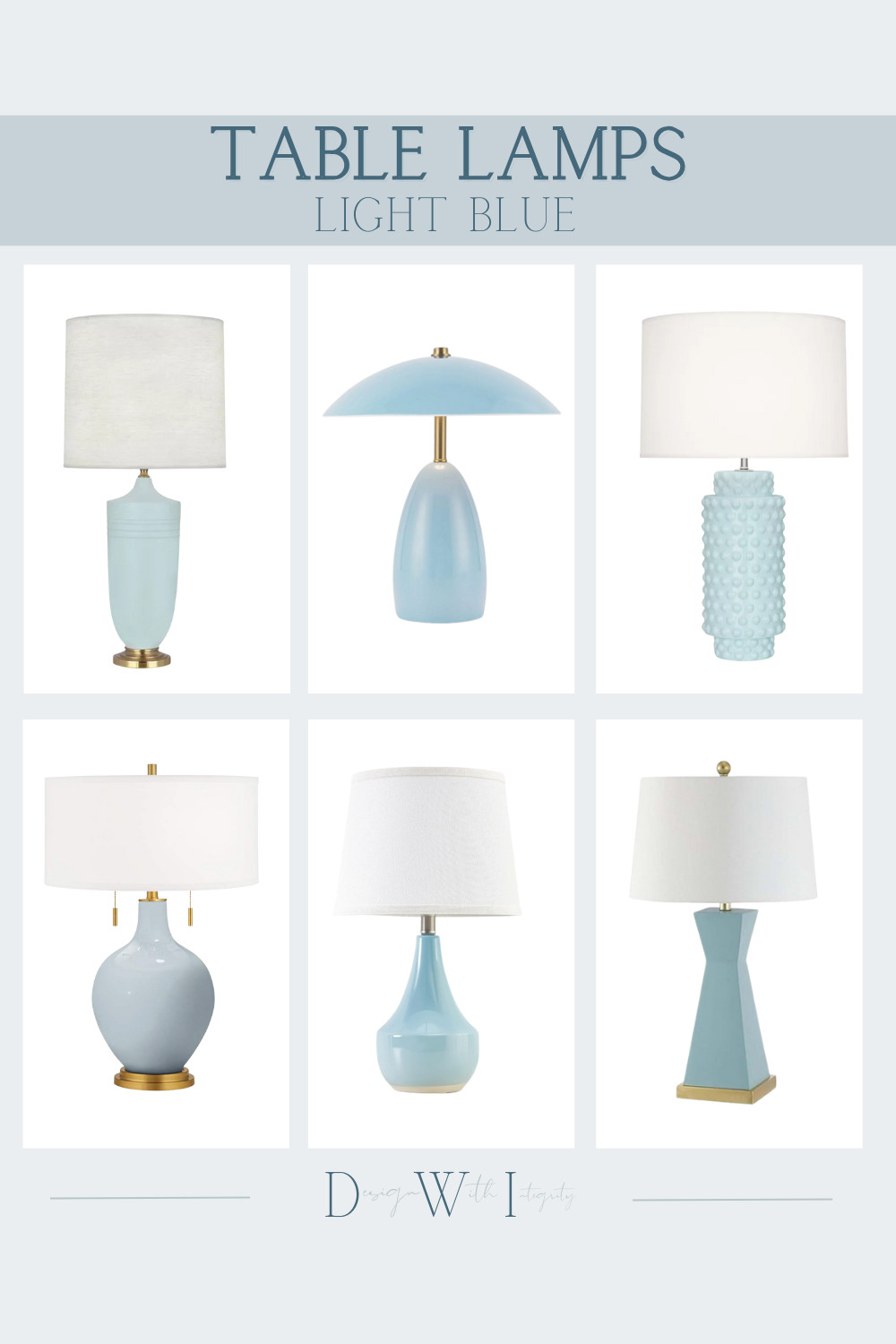 Light blue table lamps are a timeless way to introduce softness and calm into a space. This curated lighting round-up brings together complementary silhouettes, finishes, and shades of blue that layer beautifully without competing. The mix of classic and sculptural forms creates balance, making these lamps ideal for bedrooms, living rooms, and styled consoles. Shop the full collection to find a polished lighting accent that feels cohesive, airy, and thoughtfully designed.

light blue table lamp, blue table lamp, accent lighting, bedroom lighting, living room lighting, coastal decor, soft neutral decor, designer lighting, transitional lighting, small space lighting

#lightingdesign #tablelamps #homelighting #interiordesigninspo #coastalinspired #accentlighting 

 #LTKHome