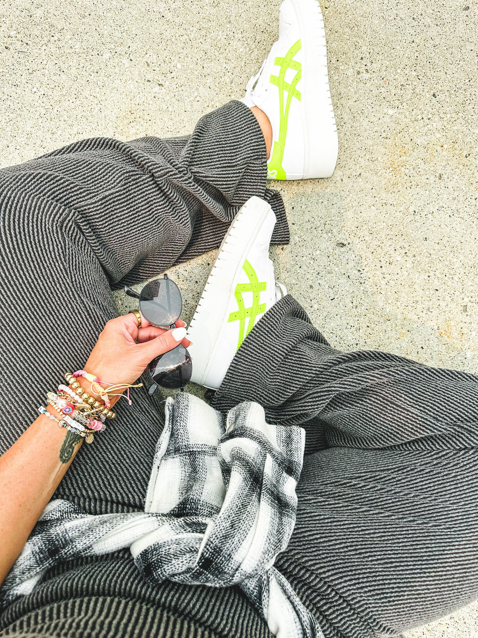 We love a matching set and sneaks. These platform Asics are 10/10. 
Set is from Hello Fancy Boutique here in Michigan. 🤍

#LTKunder50 #LTKunder100 #LTKshoecrush