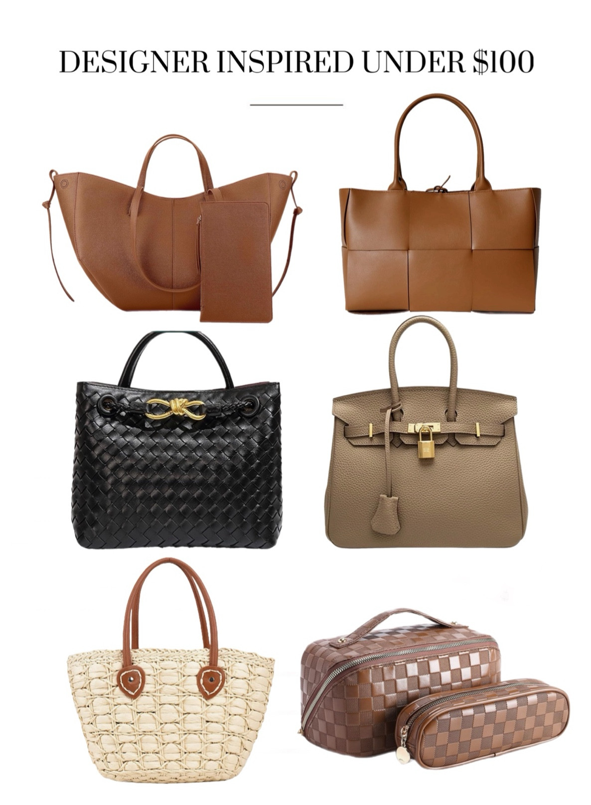 Designer inspired bags under $100 

#LTKitbag #LTKfindsunder100 #LTKGiftGuide