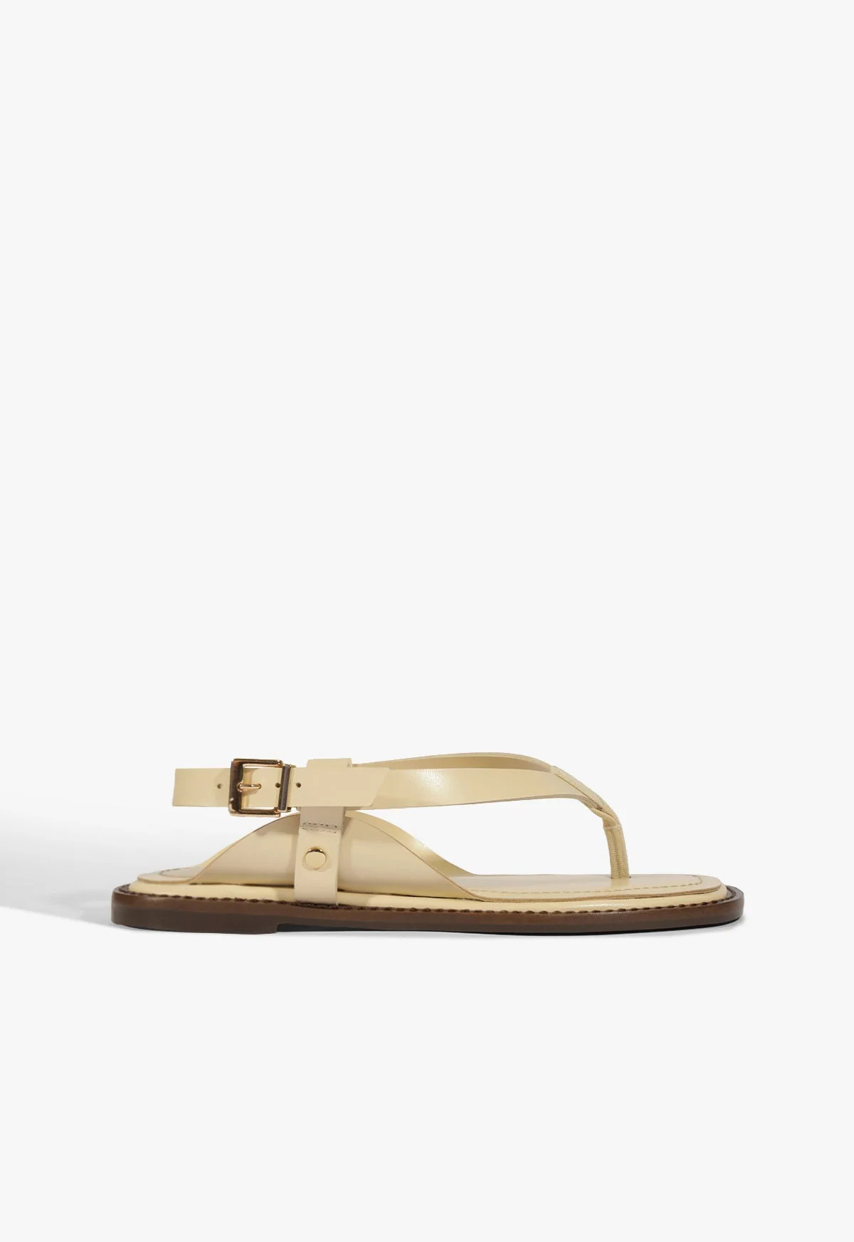 Lorraine Beige Flat Sandal | Schutz (US)