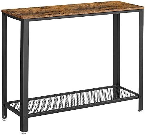 VASAGLE Console Table, Sofa Table, Metal Frame, Easy Assembly, for Entryway, Living Room, Rustic ... | Amazon (US)