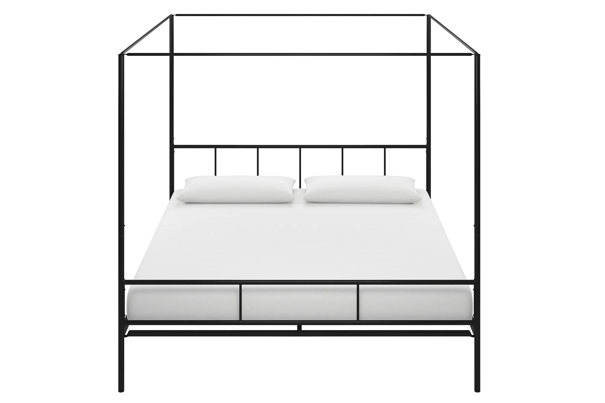 Novogratz Marion Metal Canopy Platform Bed Frame, King, Black | Walmart (US)