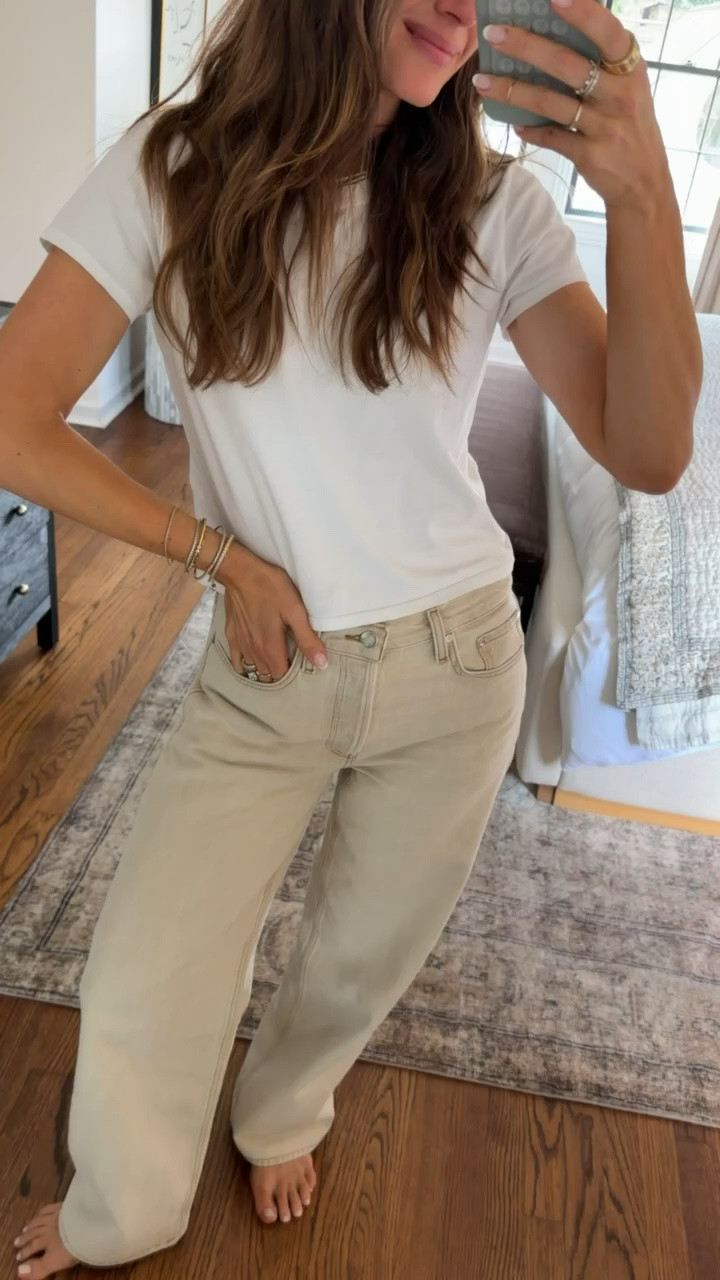 OOTD - basic fit with new jeans I love this color 🍂🤎

#LTKootd