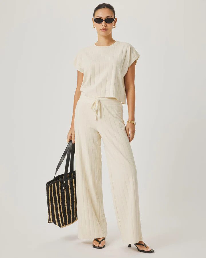 Splendid x @Cellajaneblog Wide Rib Pant | Splendid