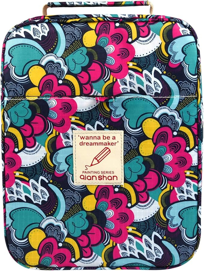 qianshan Pencil Case Holder Slot - Holds 202 Pencils or 136 Gel Pens with Zipper Closure - Larg... | Amazon (US)