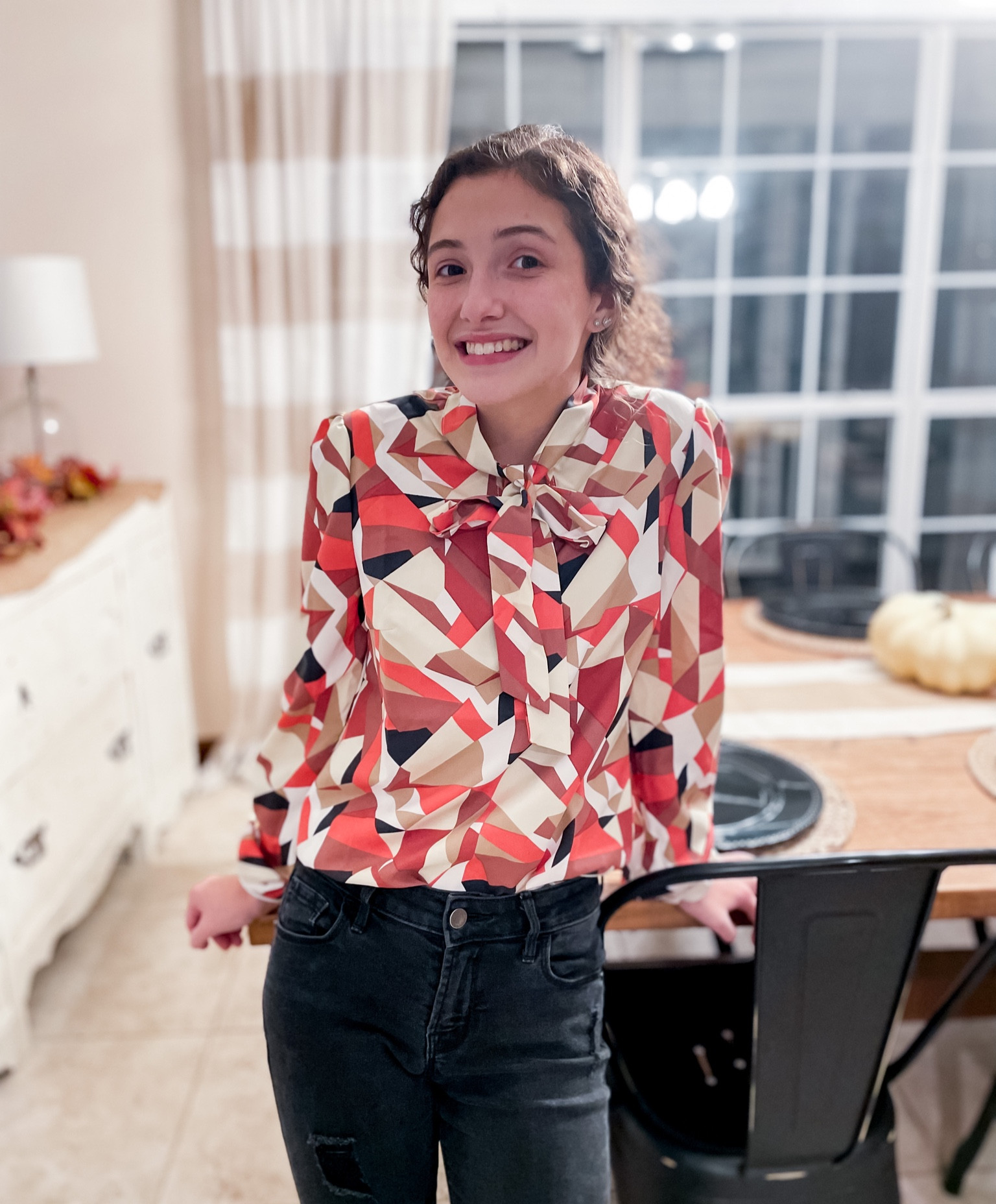 This tie neck top under $15 is so adorable and perfect for fall! 🍁

Tags:
Fall shirt
Fall blouse
Bow blouse 
Bow top
Petite fashion
Petite top
Shein shirt
Shein blouse
Shein top
Tops under $15
Fall colors
Fall fashion
Teen fashion
Teen fit
Teen top
Teen blouse

#LTKSeasonal #LTKkids #LTKunder50
