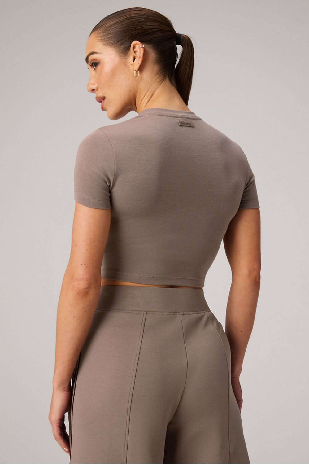 Classic Cotton Cropped Baby Tee | Fabletics