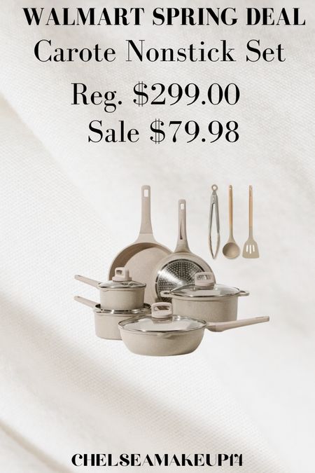 Walmart Spring Deal // Carote Pots & Pans Set 

#LTKsalealert #LTKhome