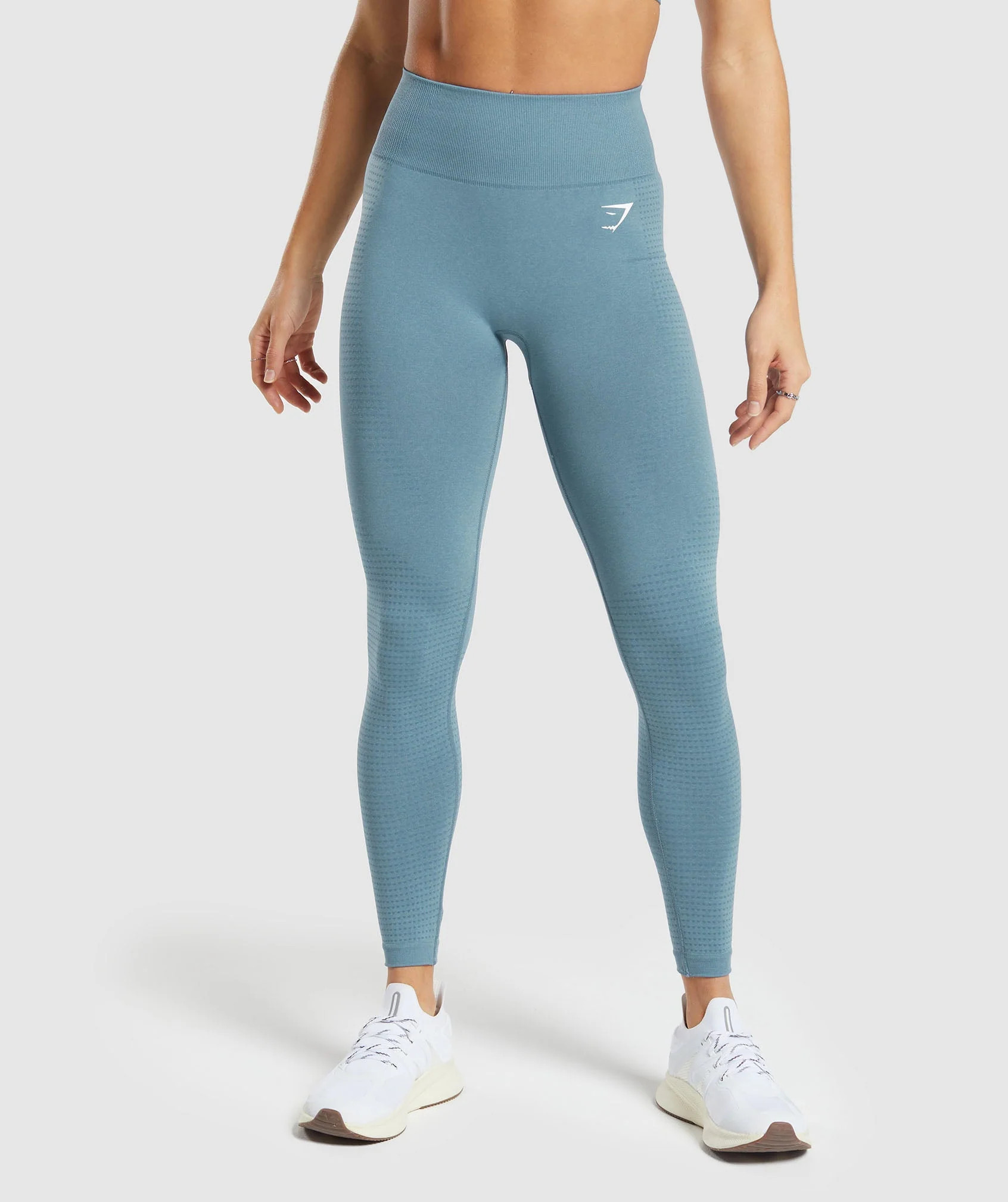 Gymshark Vital Seamless 2.0 Leggings - Faded Blue Marl | Gymshark US