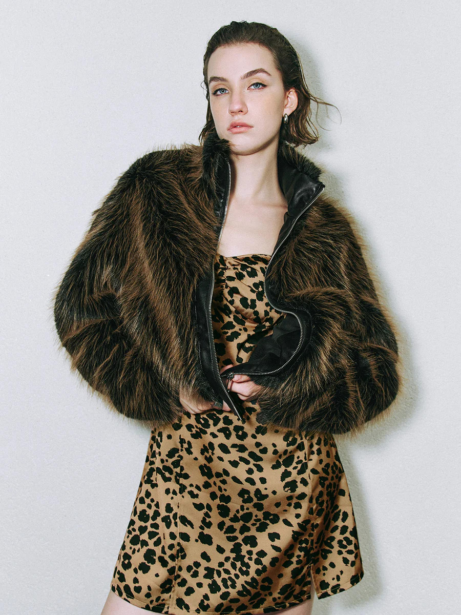 Faux Fur Loose Jackets | Urban Revivo