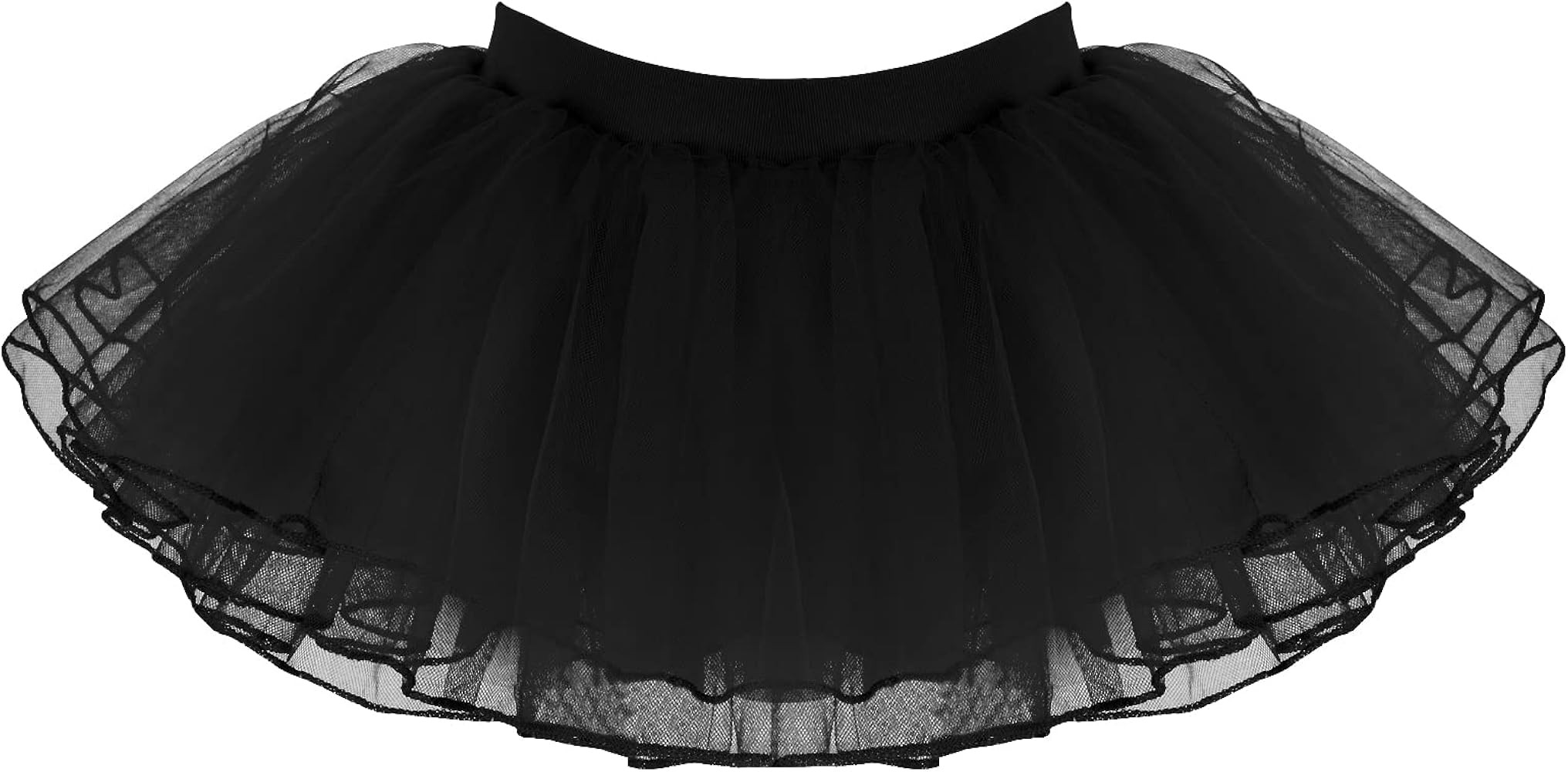 Tutu Skirt Girls Elastic Ballet Dance Skirts 4 Layers Tulle Tutu for Toddler Kid Children | Amazon (US)