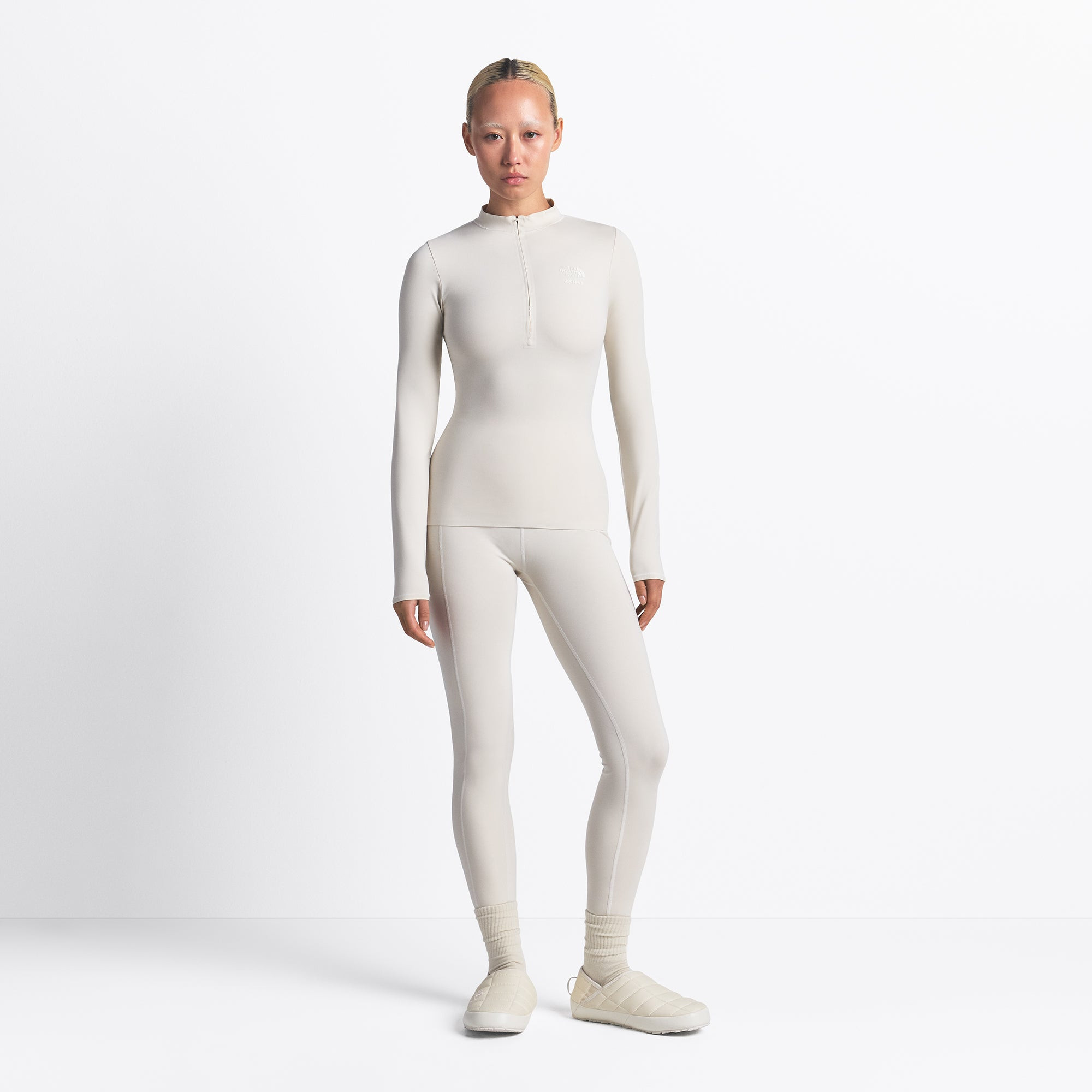 SKIMS Refina Long Sleeve Top | White | Small | The North Face X SKIMS | SKIMS (US)