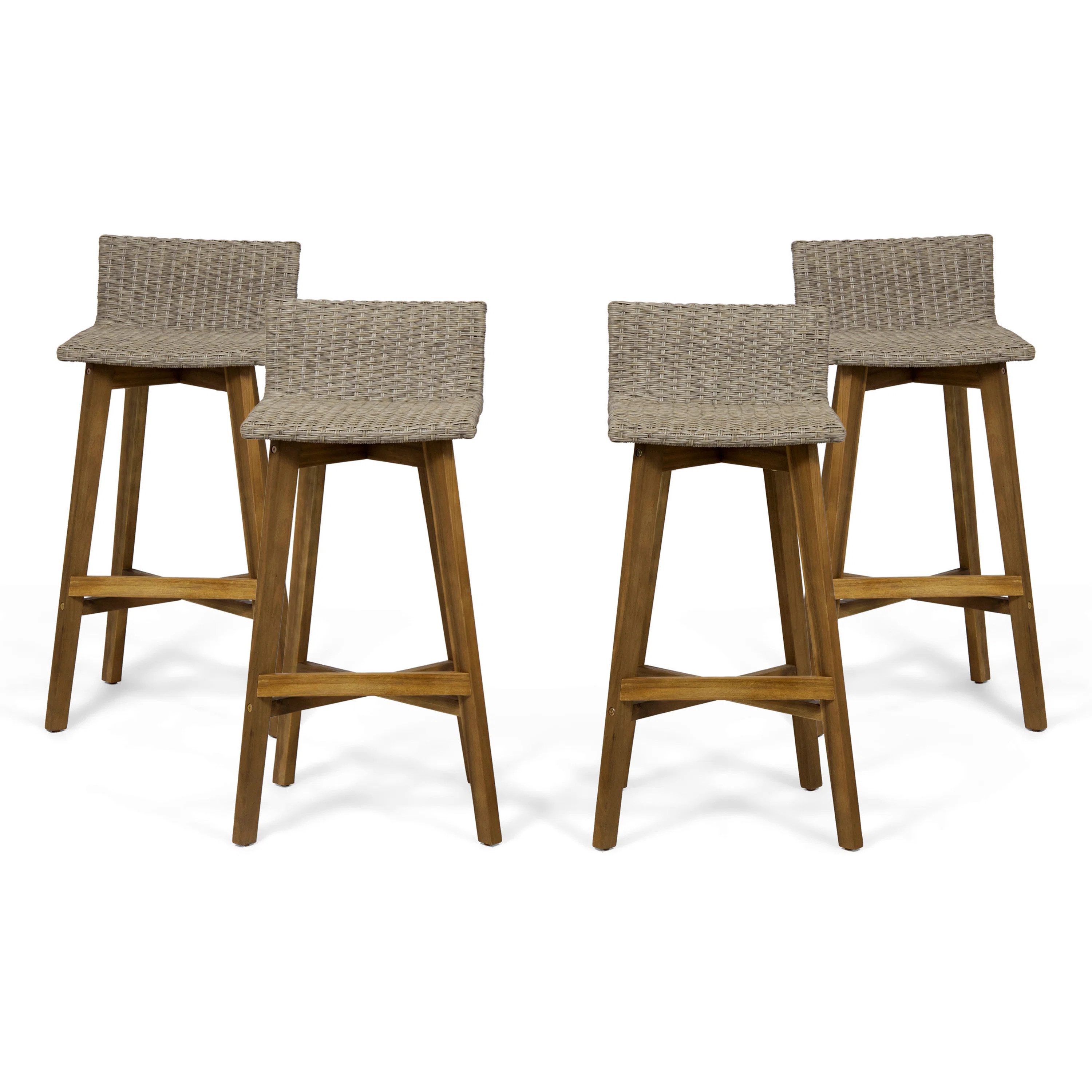 Oxendine Outdoor 30.75'' Bar Stool (Set of 4) | Wayfair North America