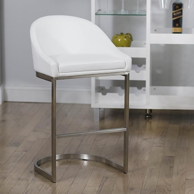 MIX Otus Stationary Counter Height Stool, White | Amazon (US)