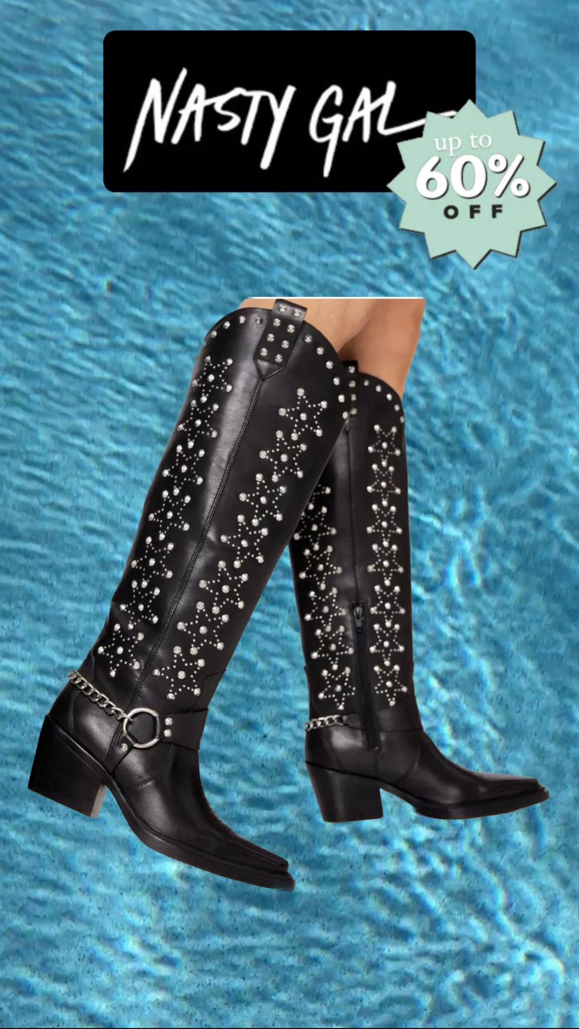 Black stuffed cowboy boots! 

Go to Nasty Gal for up to 60% off!! Get the code upon checkout! 

Favorite the items you love so you get price drop alerts on them if they go on sale!

Wedding guest dress, country concert, a summer dress, swim, Taylor’s swift concert outfit ideas, fall dresses and looks, black dresses or white dresses…you’ll find it all here!

@ltk.creators #ltk #ltkfashion #ltkbeauty #ltkswim #ltksalealert #ltkstyletip #ltkunder100 #ltkunder50 #ltksummer #ltkwedding #shopltk #home

#LTKsalealert #LTKFind