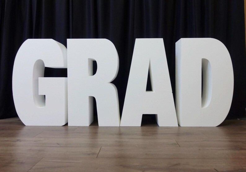 Large Grad Table Base Foam Letters | 8” Deep Letters | Graduation Decor | Grad| Class of | Grad... | Etsy (US)