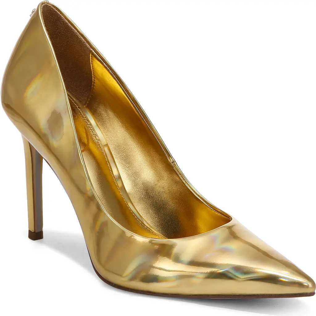 Sam Edelman Hazel Pointed Toe Pump in Vegas Gold at Nordstrom Rack, Size 8 | Nordstrom Rack
