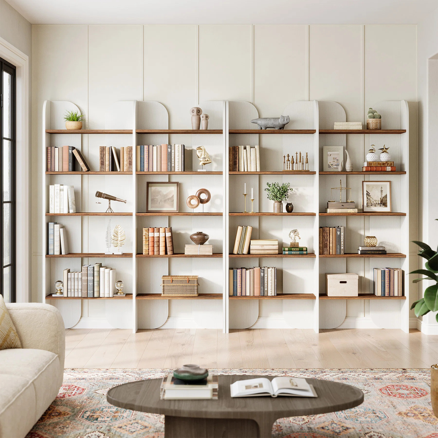 70.87-Inch Tall Bookcase with Open Shelves | Wayfair North America