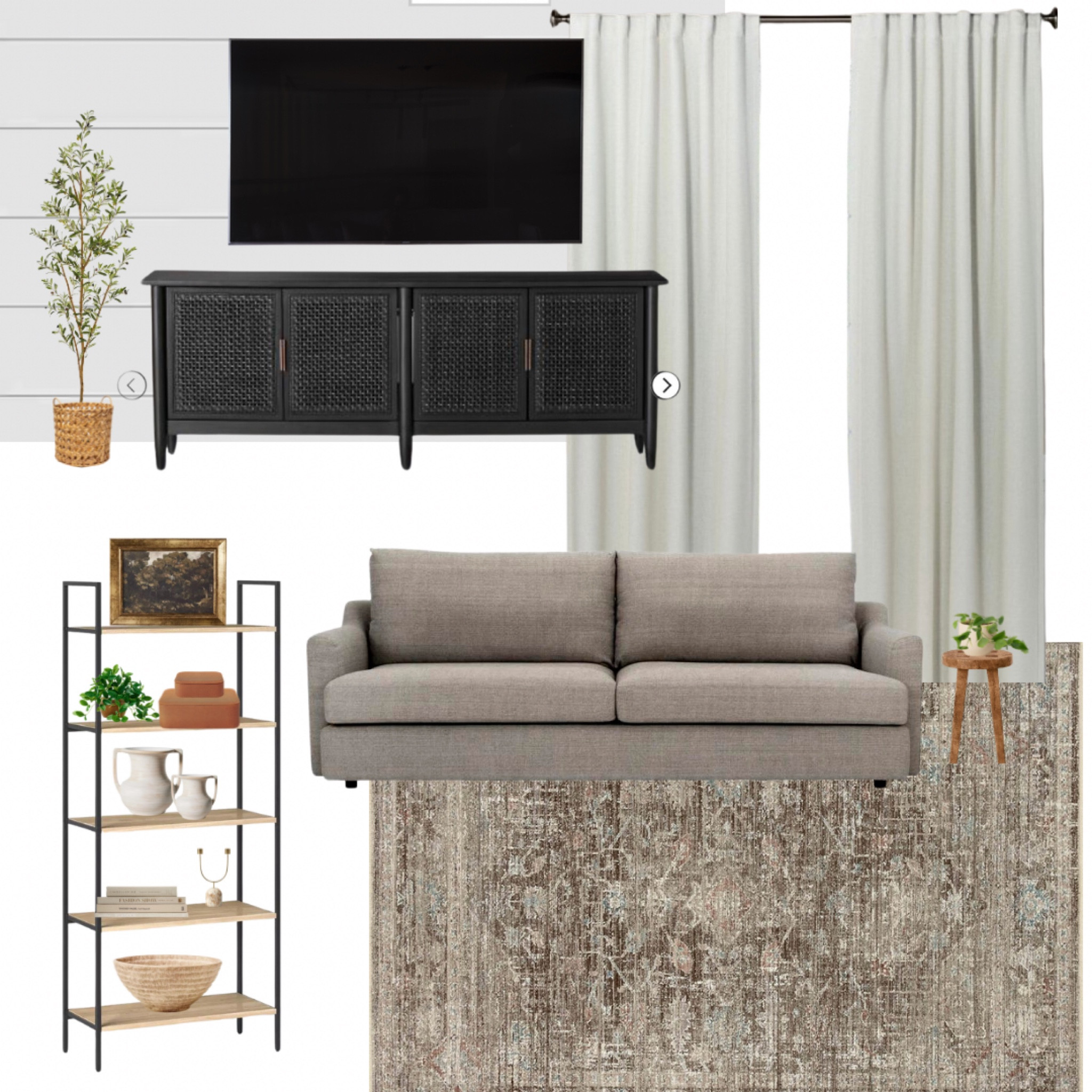 Neutral living room. Neutral section. Living room design. Blackout curtains. 

#LTKhome #LTKfamily #LTKsalealert