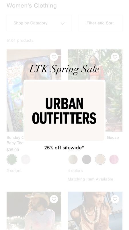 Shop the LTK Spring Sale with Urban Outfitters!

#LTKsalealert #LTKSpringSale