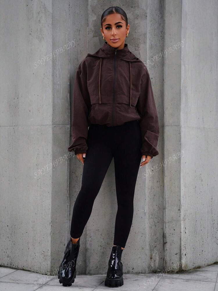 SAYEHFBABY Women's Woven Sun Protection Jacket, Spring/Summer In Fall/Winter | SHEIN