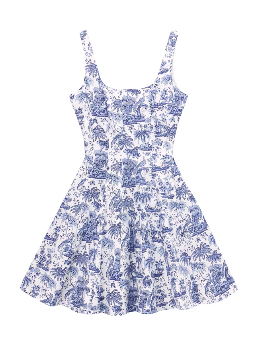 Staud Wells Toile Cotton Poplin Minidress | Saks Fifth Avenue