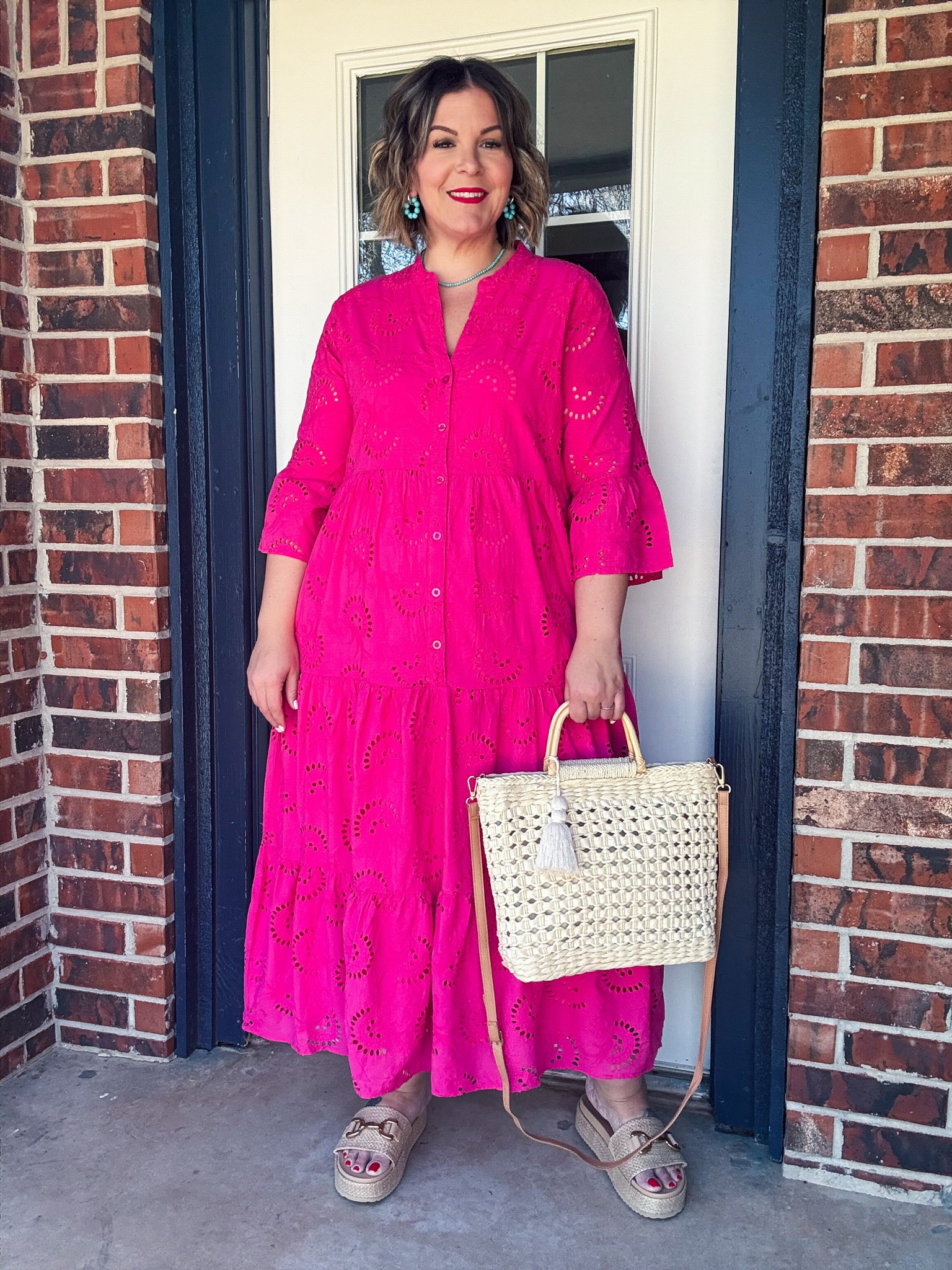 Loving this color and the eyelet detail on this Amazon dress. Perfect for spring! Can be dressed up with heels or worn casually with sandals or sneakers! 

#LTKSeasonal #LTKStyleTip #LTKPlusSize