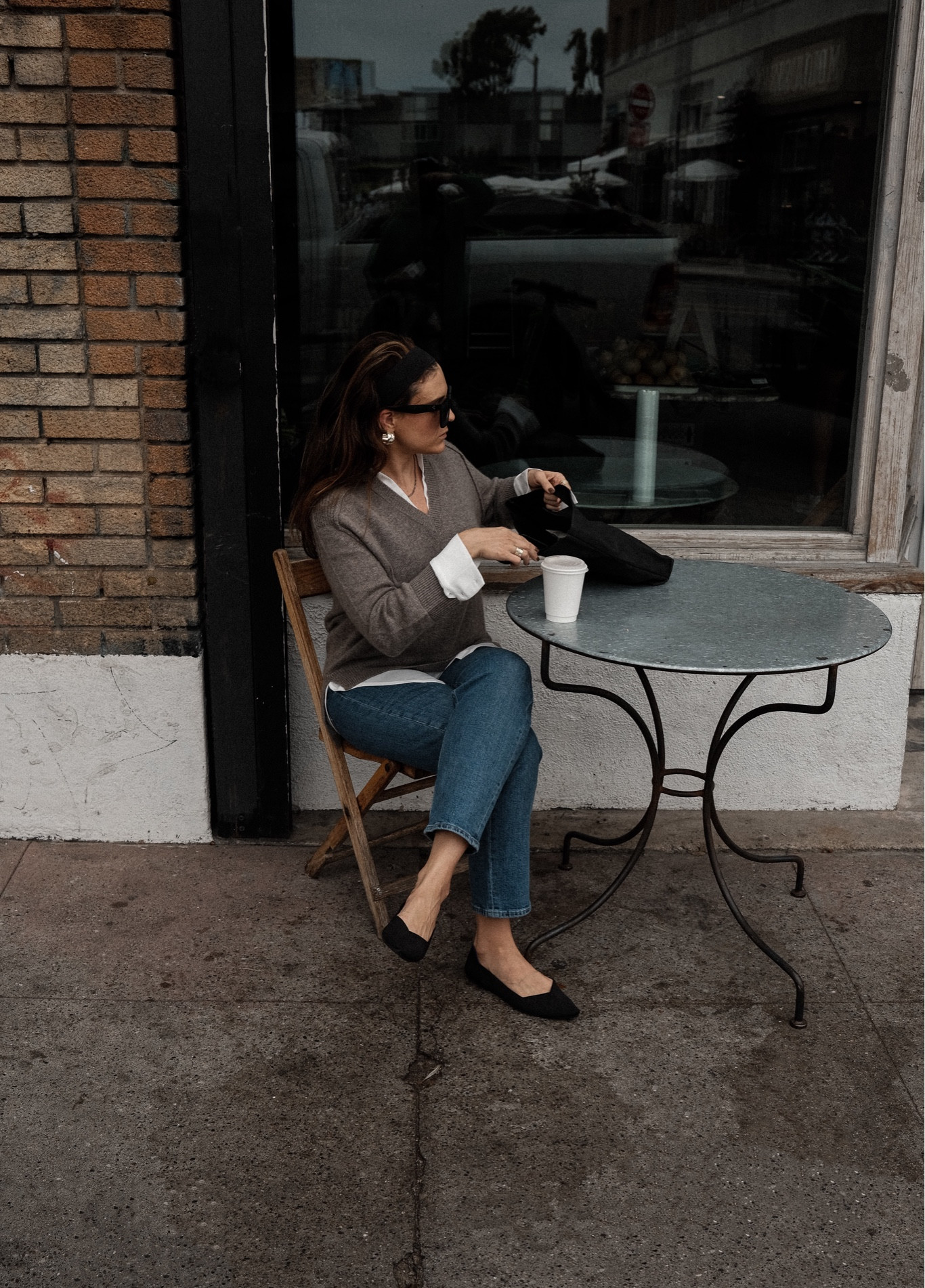 Fall outfit idea- Brochu Walker layered looker sweater, jeans and Rothy’s ballet flats 

#LTKSeasonal