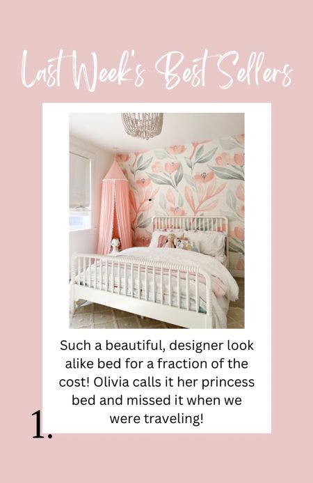 Rowan Valley Panel Bed - Such a beautiful, designer look alike bed for a fraction of the cost! Olivia calls it her princess bed and missed it when we were traveling!

#LTKbaby #LTKhome #LTKkids