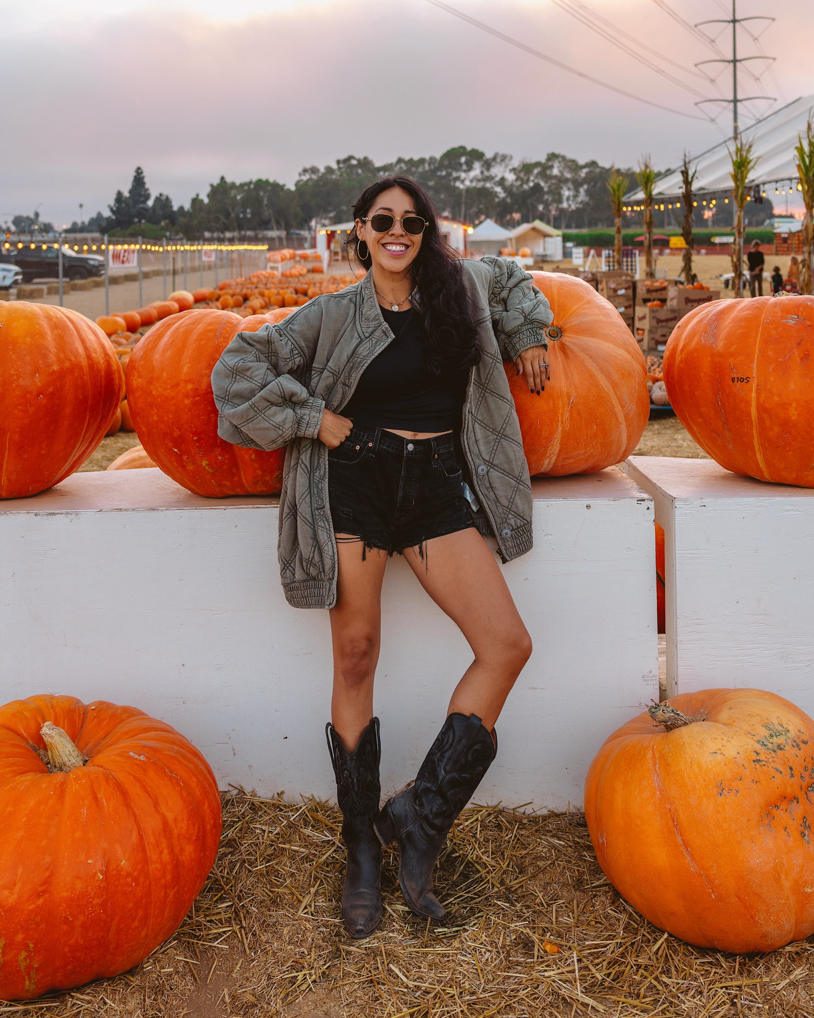 Fall ootd in oversized bomber jacket 

#LTKSeasonal #LTKStyleTip