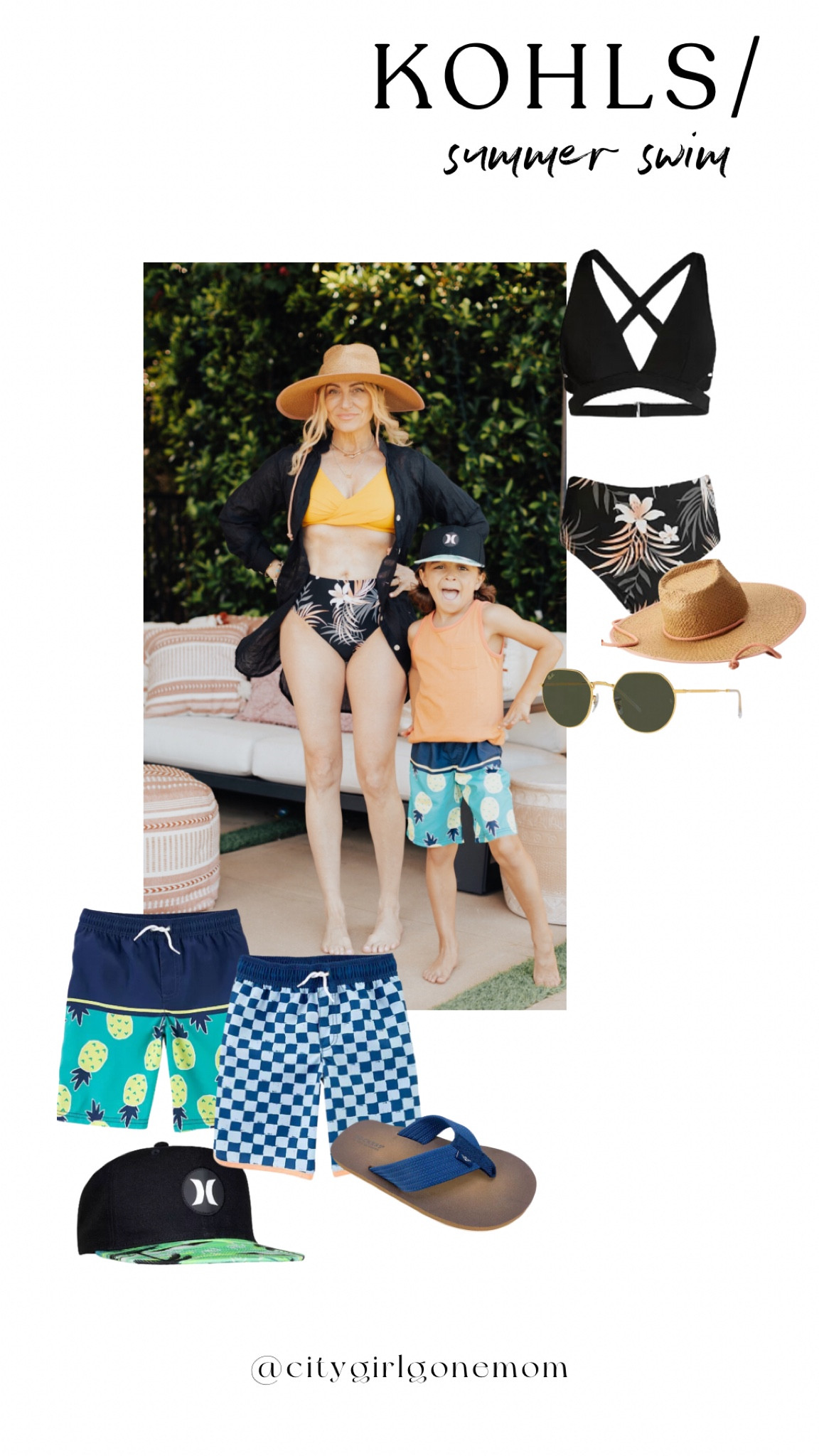 Kohl's Summer Styles: Flattering Swimsuits for Moms - City Girl Gone Mom