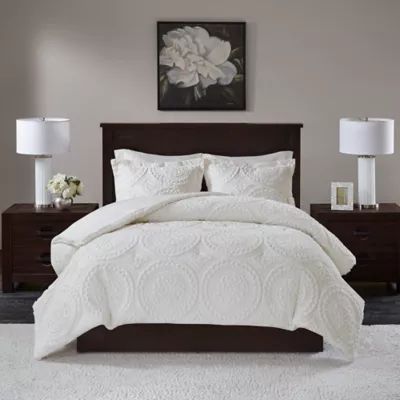 Madison Park Arya Medallion Ultra Plush Comforter Set | Bed Bath & Beyond | Bed Bath & Beyond