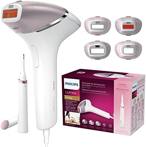 Philips Lumea Prestige IPL Haarentfernungsgerät inkl. 4 Aufsätzen & Korrekturtrimmer - Lichtbas... | Amazon (DE)