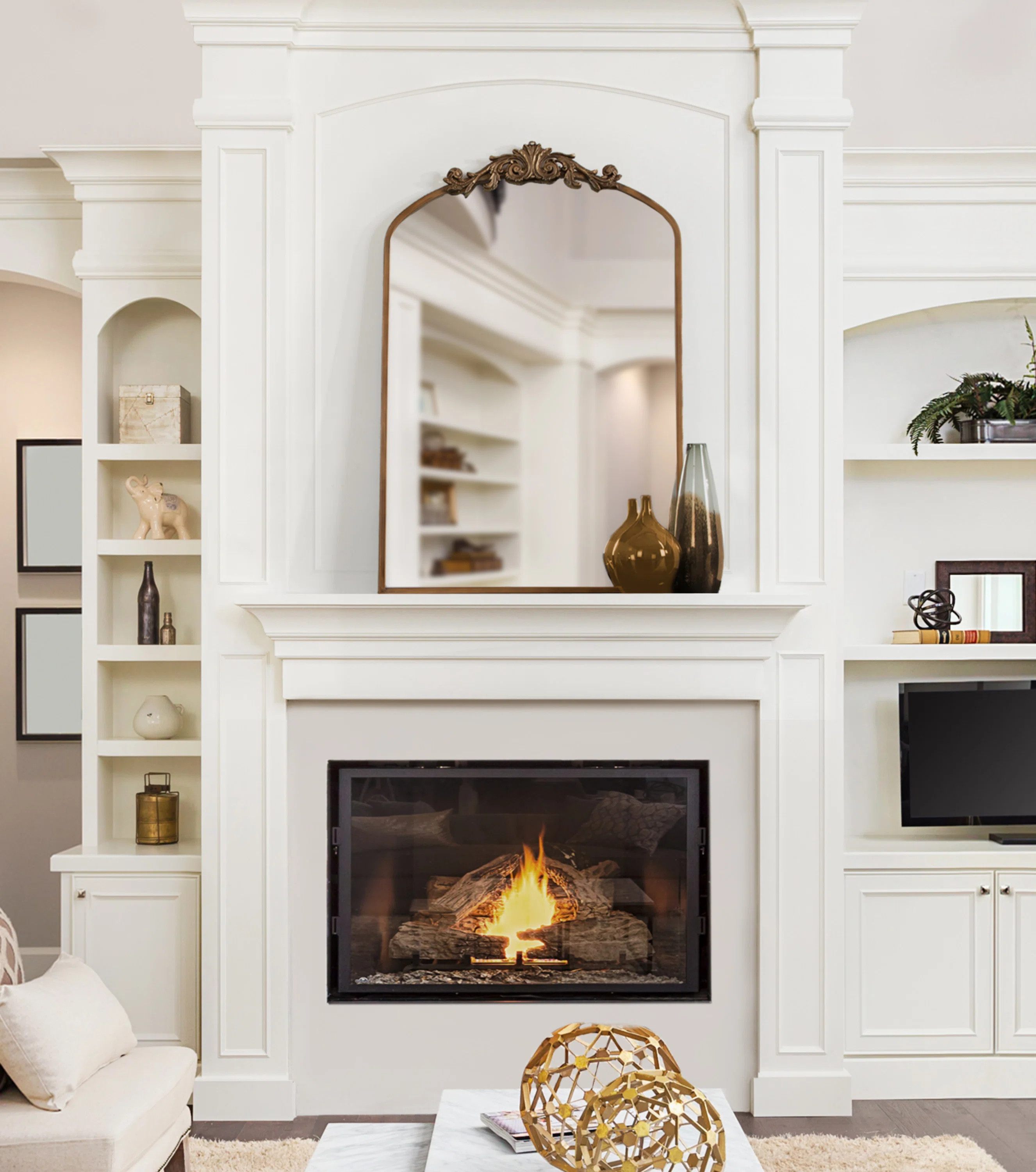 Anglo Metal Flat Wall Mirror | Wayfair North America