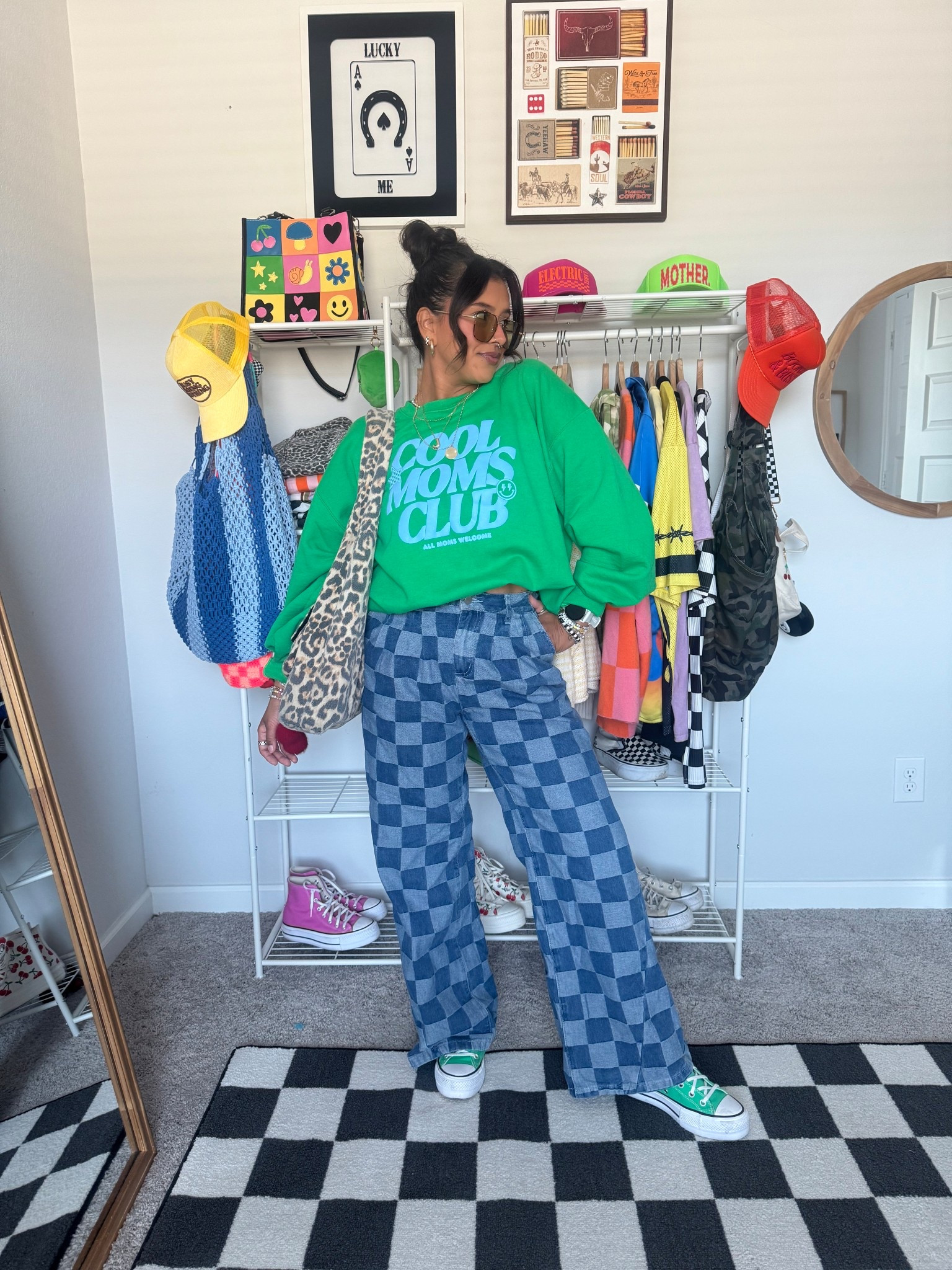 Cool mom outfit inspo 
Wearing a size XL in the sweatshirt and size 8 on pants 

#LTKootd #LTKgrwm