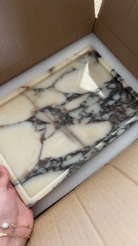 Gorgeous new Amazon find for fall… a nice sized viola calacatta marble tray. It’s heavy and stunning! Perfect for a bedside table, bathroom counter, vanity, or desk. 

#LTKFind #LTKhome #LTKunder100