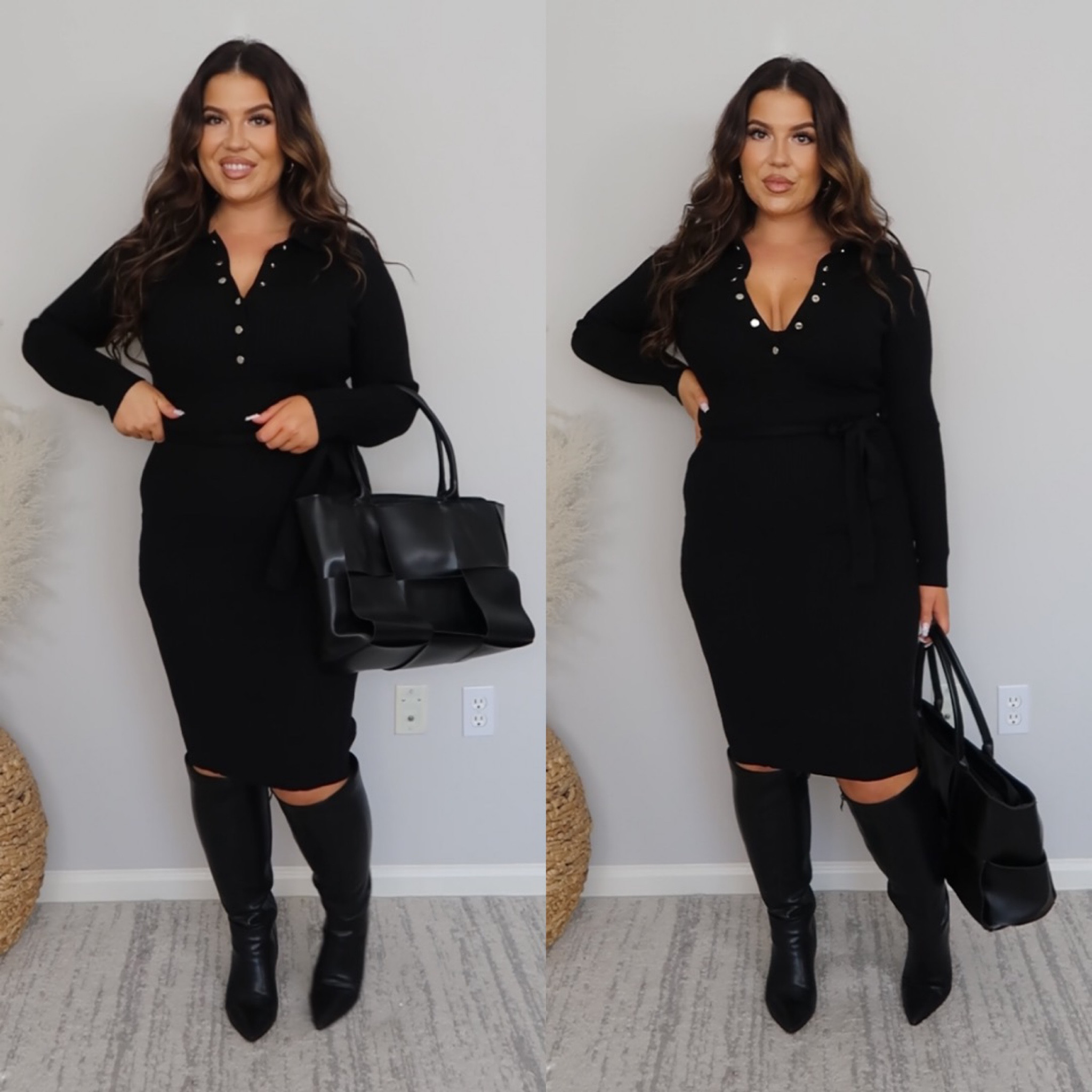 This Amazon Dress is perfect for a work outfit & doubles as a great date night dress! I love the snap buttons along the chest and the waist-cinching belt! Wearing a size L in the dress, boots are wide-calf friendly; also linked my favorite accessories, jewelry, and undergarments! 🖤

Measurements: 39-32-45 // Size 10-12 // L // 5’5”

Make sure to Like and Follow for more workwear! 

#LTKmidsize #LTKworkwear #LTKfindsunder50